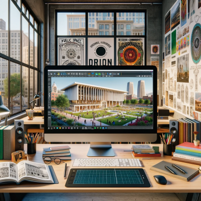 El curso de V-Ray que te enseña a hacer renders de proyectos de diseño de espacios públicos
