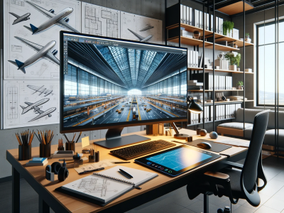 El curso de V-Ray que te enseña a hacer renders de proyectos de diseño de espacios para la aviación y el transporte aéreo