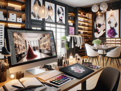 Aprende a crear renders de proyectos de diseño de espacios para la industria de la moda y el maquillaje con nuestro curso de V-Ray