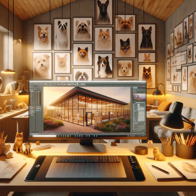 El curso de V-Ray que te lleva a hacer renders de proyectos de diseño de espacios para mascotas y animales