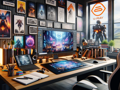 Aprende a crear renders de proyectos de diseño de espacios para la industria del entretenimiento y los videojuegos con nuestro curso de V-Ray